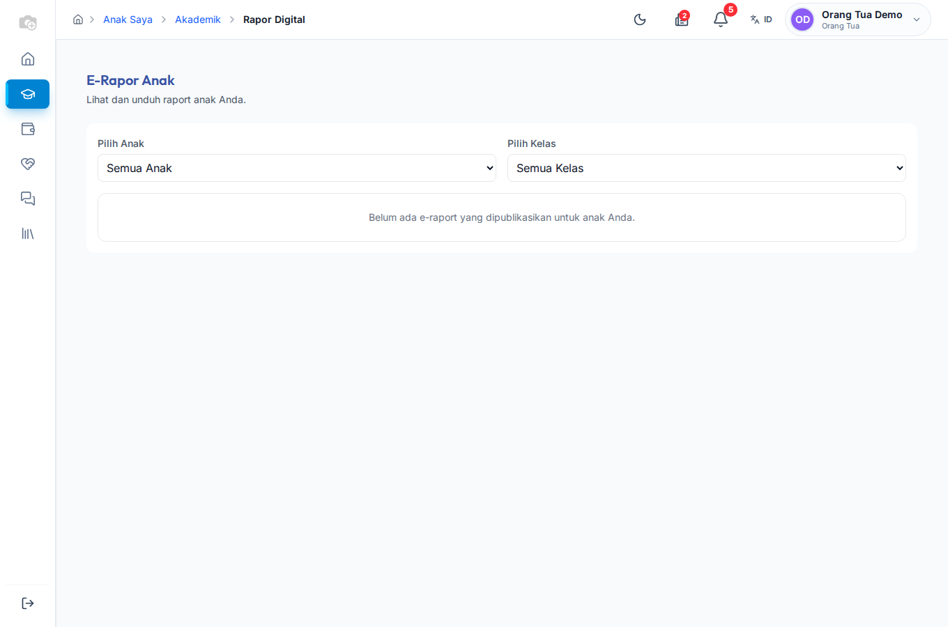 E-Rapor Anak — portal orang tua